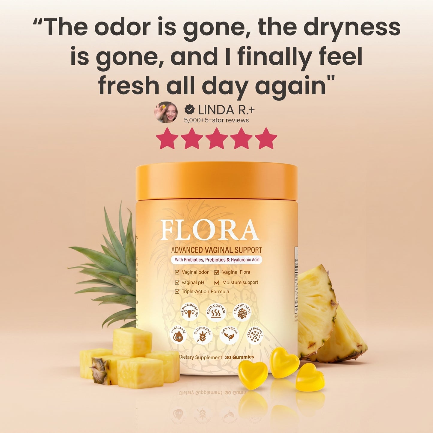Flora Restore 4-in-1 Formula — Support for Odor, pH, Flora & Moisture