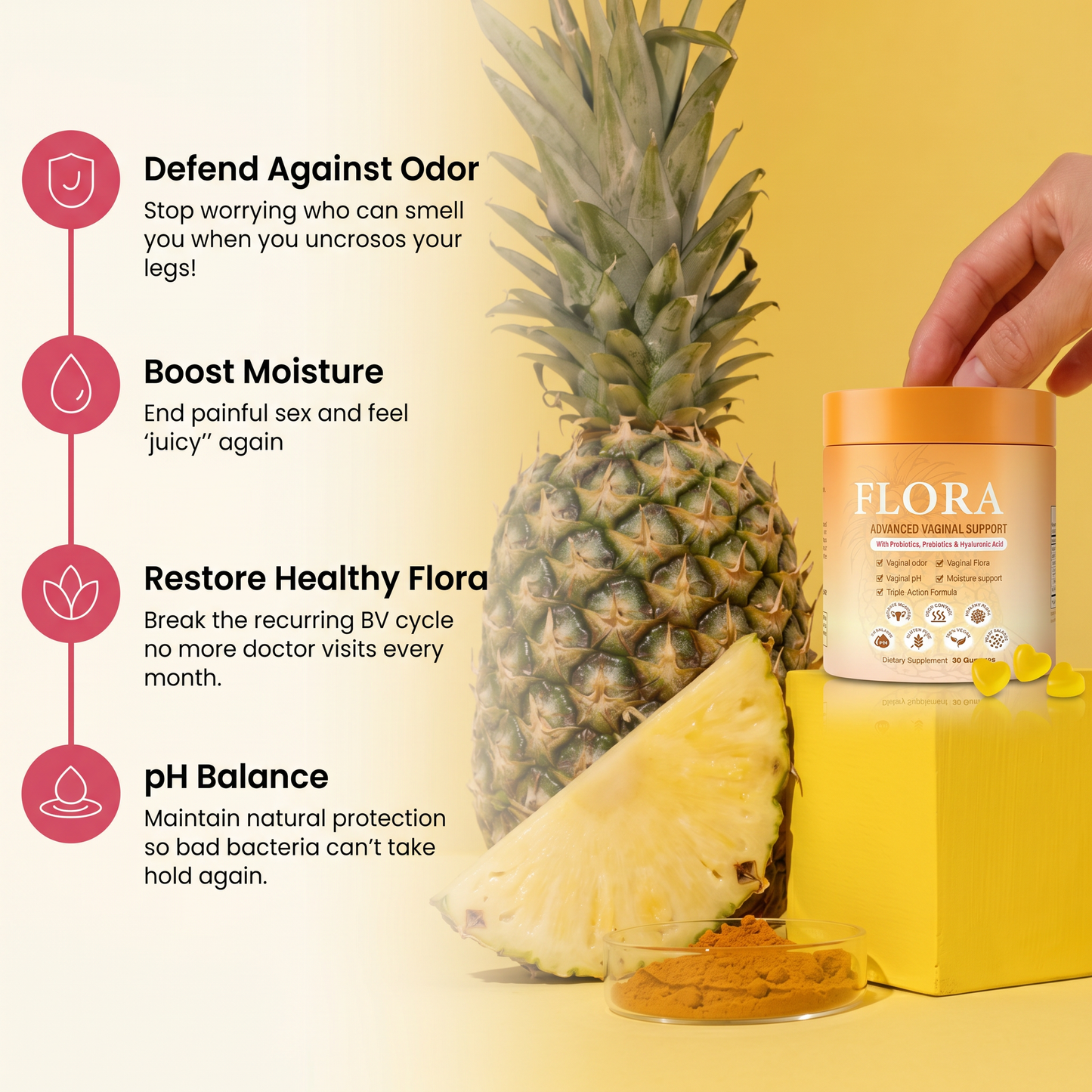 Flora Restore 4-in-1 Formula — Support for Odor, pH, Flora & Moisture